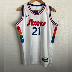 Nike Philadelphia 76ers Joel Embiid City Ed. Brotherly Love Jersey Youth Size XL